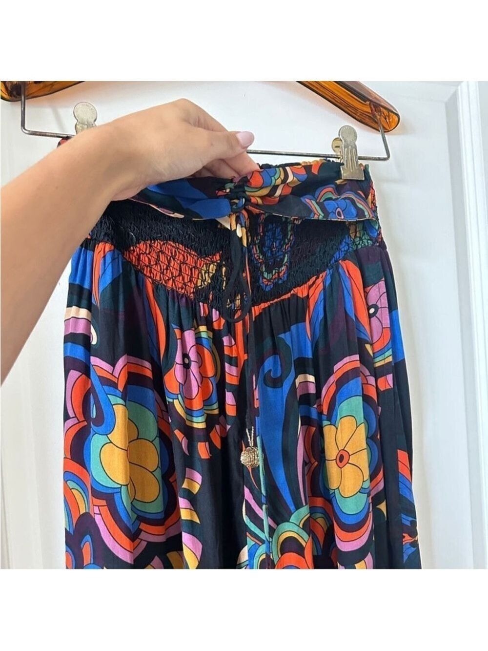 Farm Rio Black 70s Vibe Pants - Picture 2 of 7